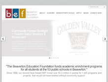 Tablet Screenshot of beavertonedfoundation.org